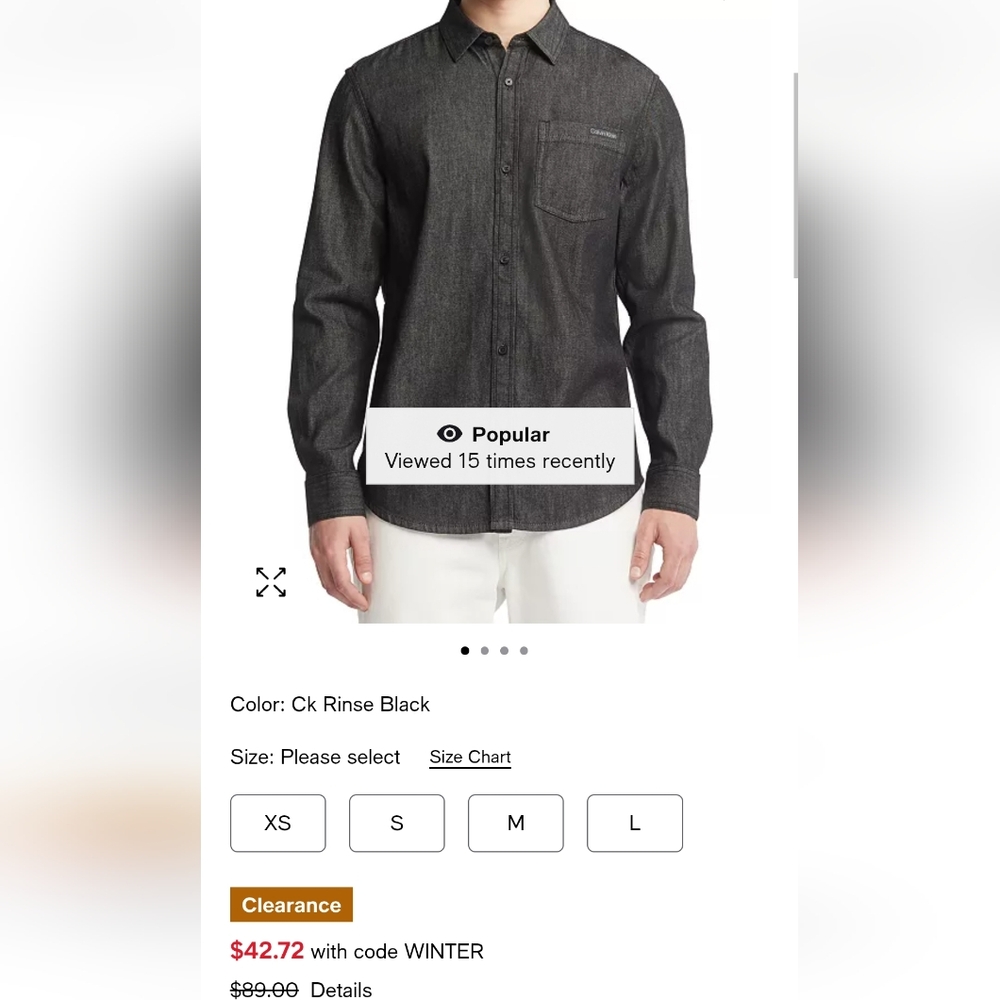 Calvin klein button down